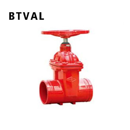 Groove gate valve