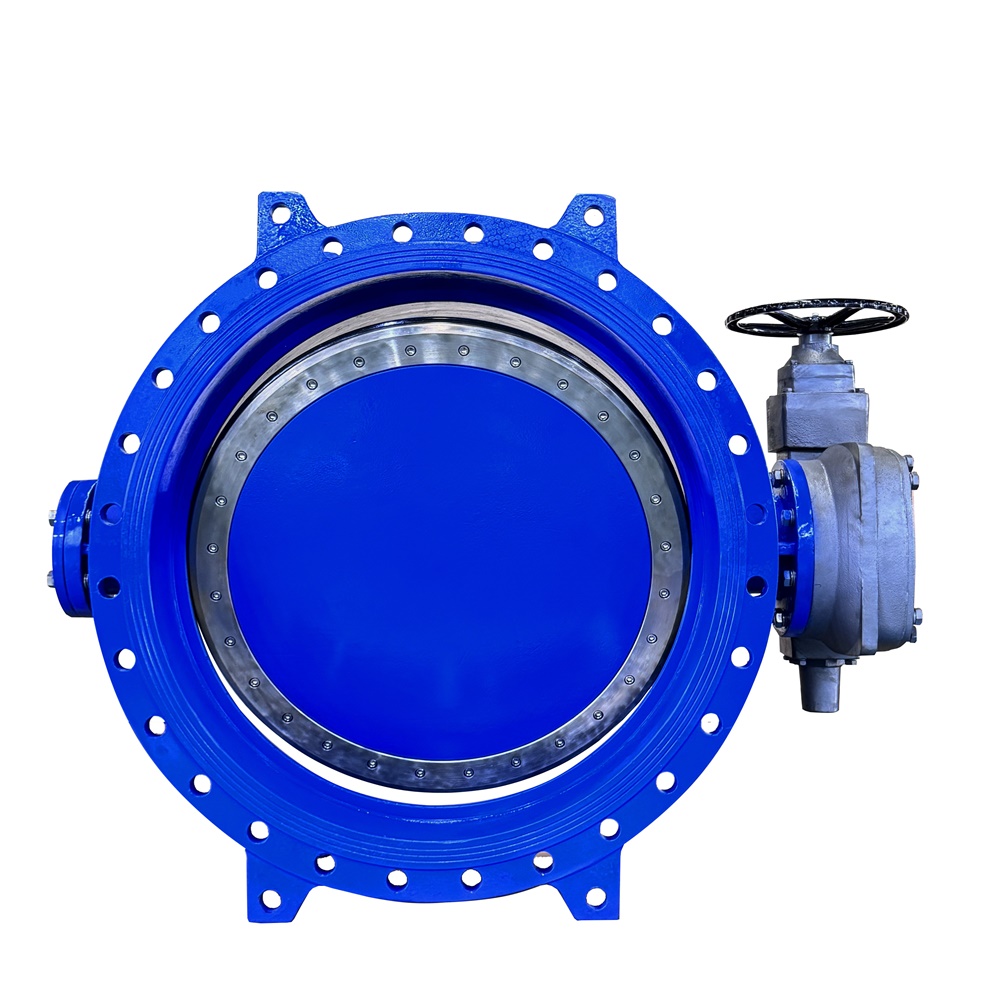 DN100-DN3500 Flanged double eccentric butterfly valve